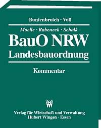 BauO NRW 2018 - Landesbauordnung
<br>Kommentar <br>
Kommentiert sind im Moment die §§ 1-23
und 26-32. 



