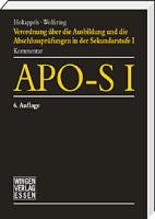 APO-S I -Verordnung über die Ausbildung und die Abschlussprüfungen 
in der Sekundarstufe I - APO- S I 
Kommentar für die Schulpraxis
6. Auflage 2025 

Die Änderung der APO-S I vom 10.6.2025 und die Änderung der VVzAPO-S I vom 14.6.2025 sind eingearbeitet.